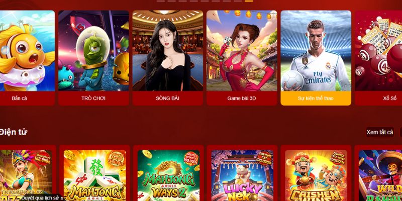 Nhà cái có đa dạng nhiều game hấp dẫn cho cược thủ tham gia